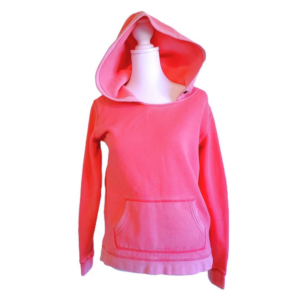 American Eagle Sun Faded Pink Pullover Hoodie Sweatshirt Womens Sz S Y2k Grunge